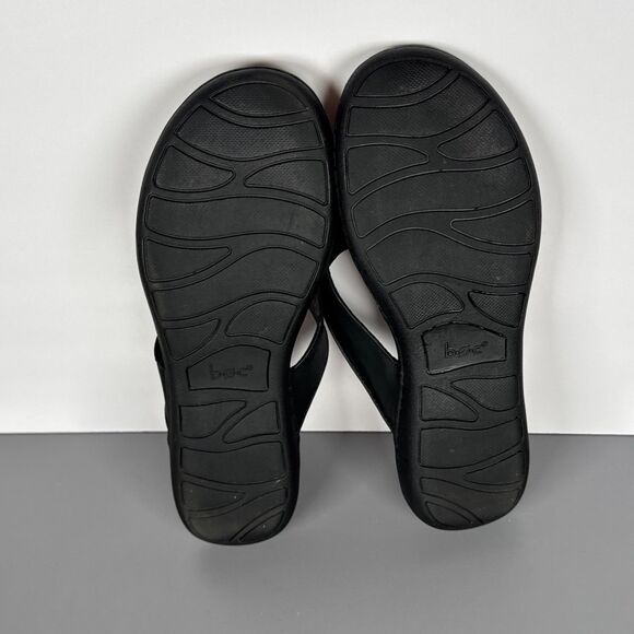 BOC by Born Vegan Leather Black Flip Flops Women’s Size 10 EUC - Picture 10 of 10